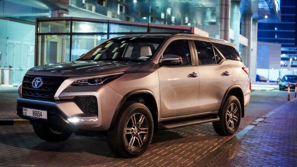 Silver Toyota Fortuner 2023