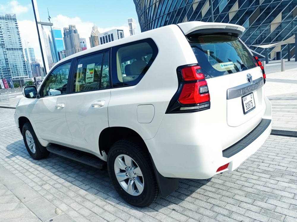 White Toyota Prado 2022