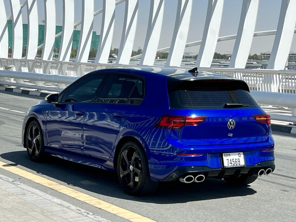 Blauw Volkswagen Golf R 2023