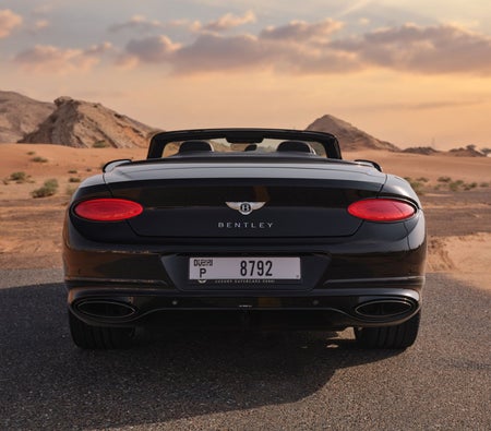 Rent Bentley Continental GT Convertible 2021 in Abu Dhabi