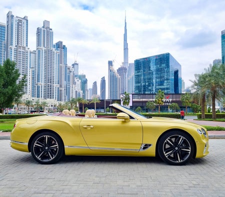 Rent Bentley Continental GT Convertible 2021 in Dubai