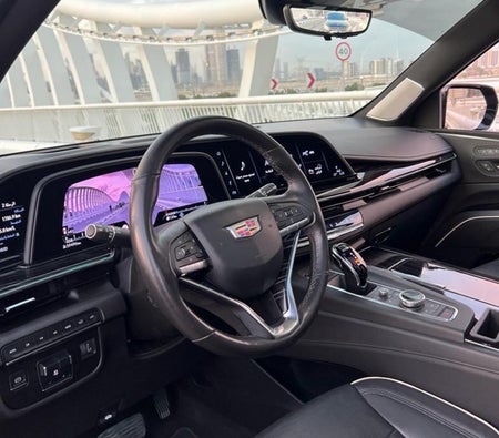 Huur Cadillac Escalade Platinum Sport 2021 in Dubai