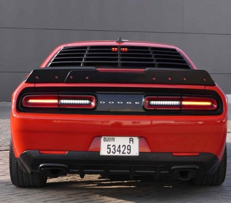 Dodge Challenger RT SCAT Pack V8 Price in Dubai - Muscle Hire Dubai - Dodge Rentals