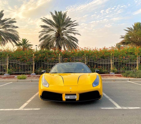 Miete Ferrari 488 Spinne 2017 in Dubai