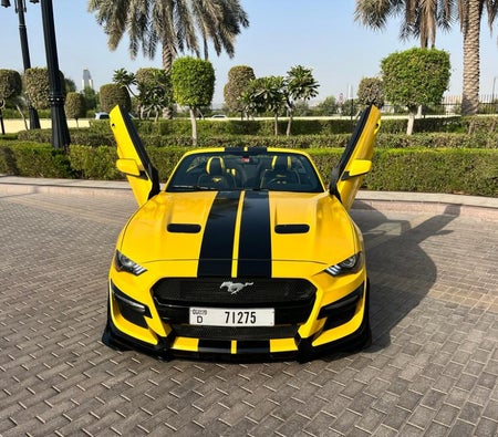 تأجير فورد موستنغ إيكو بوست المكشوفة V4 2019 في دبي