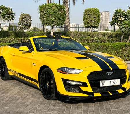 Rent Ford Mustang EcoBoost Convertible V4 2019 in Abu Dhabi