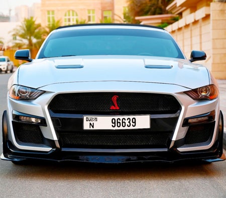 Rent Ford Mustang V8 GT Convertible 2020 in Muscat