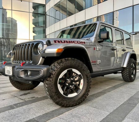 Location Jeep Rubicon du Wrangler 2021 dans Dubai