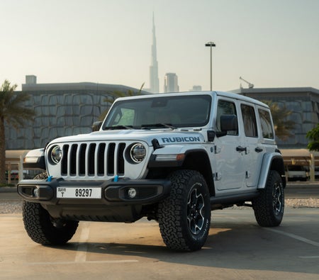 Rent Jeep Wrangler Unlimited Rubicon 4xe 2022 in Dubai