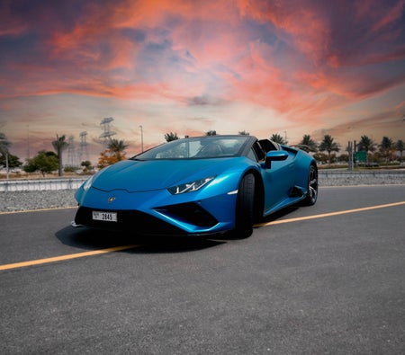 Location Lamborghini Huracan Evo Spyder 2023 dans Dubai