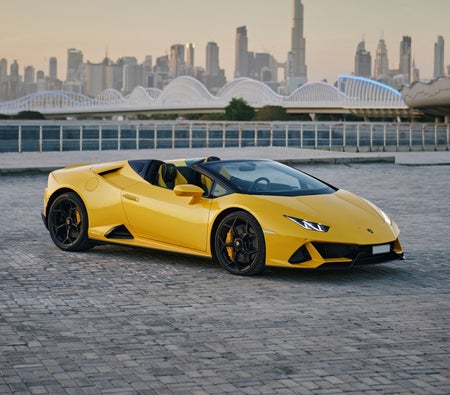 Rent Lamborghini Huracan Evo Spyder 2020 in Dubai