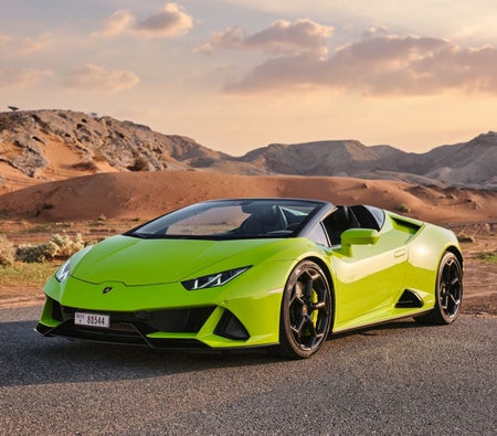 Rent Lamborghini Huracan Evo Spyder 2022 in Abu Dhabi