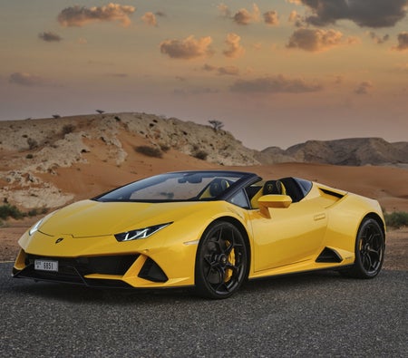 Location Lamborghini Huracan Evo Spyder 2021 dans Abu Dhabi