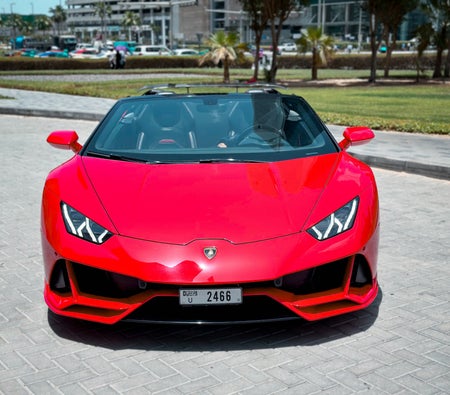 Miete Lamborghini Huracan Evo Spyder 2021 in Dubai