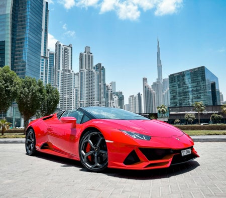 租 兰博基尼 Huracan Evo Spyder 2021 在 迪拜