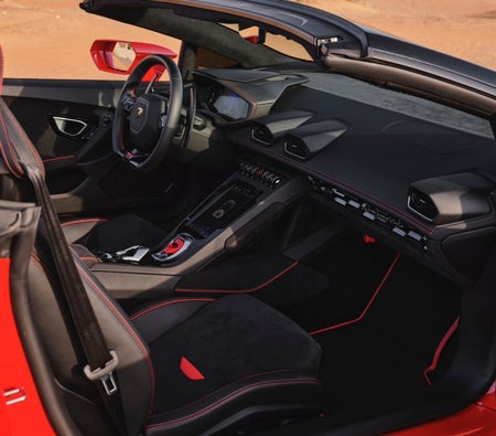 Rent Lamborghini Huracan Evo Spyder 2022 in Dubai