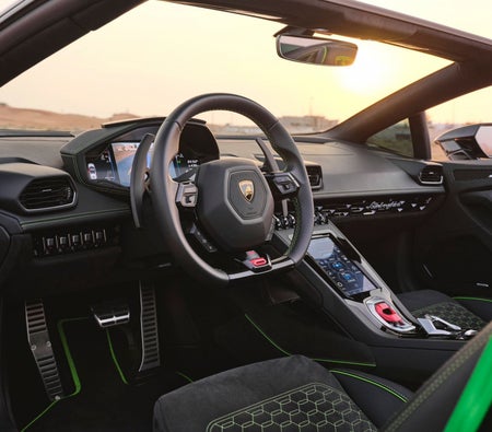 Rent Lamborghini Huracan Evo Spyder 2023 in Dubai