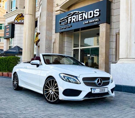 Rent Mercedes Benz C200 Convertible 2018 in Dubai