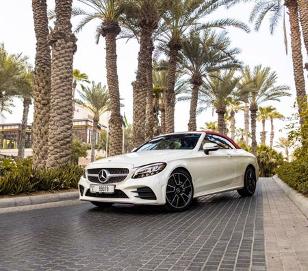 Rent Mercedes Benz C200 Convertible 2021 in Dubai
