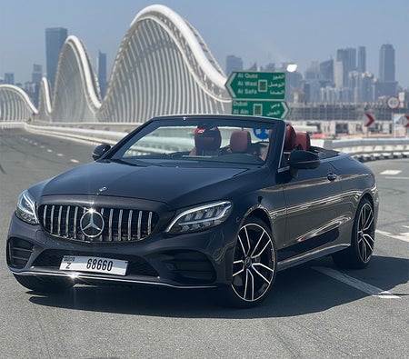 Rent Mercedes Benz C300 Convertible 2021 in Dubai
