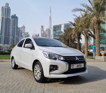 Rent Mitsubishi Attrage 2021 in Dubai