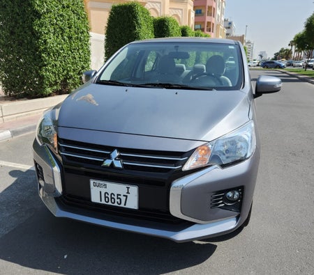 Rent Mitsubishi Attrage 2023 in Abu Dhabi