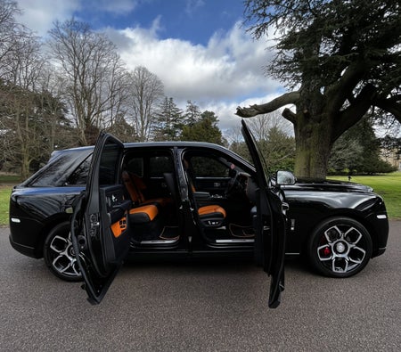 Rent Rolls Royce Cullinan Black Badge 2023 in London