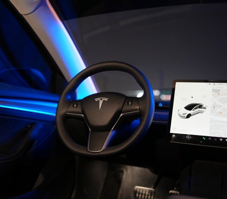 Miete Tesla Leistung des Modells 3 2023 in Dubai