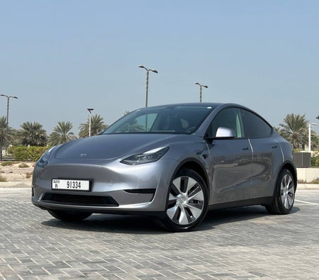 Huur Tesla Model Y Lange afstand 2023 in Dubai