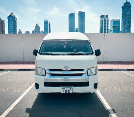 Rent Toyota Hiace 14 pax 2023 in Dubai
