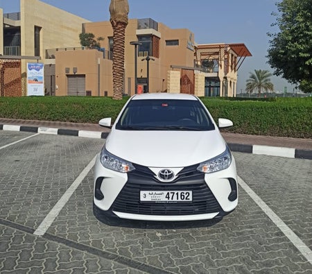 Rent Toyota Yaris Sedan 2022 in Sharjah