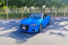 Azul Audi A3 convertible 2020 for rent in Dubai 3
