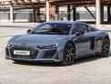 Gray Audi R8 Coupe 2022 for rent in Dubai 1