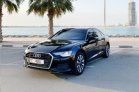 Negro Audi A6 2020 for rent in Dubai 3