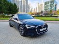 zwart Audi A6 2021 for rent in Dubai 1