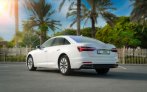 White Audi A6 2022 for rent in Dubai 11