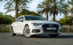 White Audi A6 2022 for rent in Dubai 13