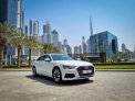White Audi A6 2023 for rent in Dubai 2