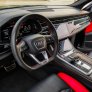 Blue Audi RS Q8  2022 for rent in Dubai 4