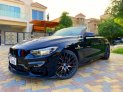 Negro BMW 430i Convertible M-Kit 2018 for rent in Dubai 5