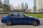 Blue BMW 520i 2023 for rent in Dubai 3