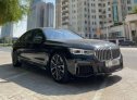 Silver BMW 730Li 2021 for rent in Dubai 1