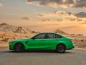Green BMW M3 Competition 2021 for rent in Dubai 3