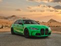 Green BMW M3 Competition 2021 for rent in Abu Dhabi 1