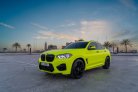 Light Green BMW X4 M Competition 2020 for rent in Abu Dhabi 1