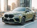 Green BMW X6 M Competition 2021 for rent in Dubai 6