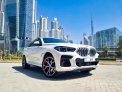White BMW X6 M40 2022 for rent in Dubai 8