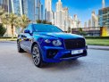 Blue Bentley Bentayga 2021 for rent in Dubai 4