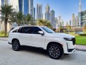 White Cadillac Escalade Platinum Sport 2022 for rent in Abu Dhabi 2