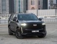 Black Cadillac Escalade 2021 for rent in Dubai 3
